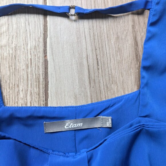 Etam Women’s Blue Bow Front Dress Size 160/80A Small Cap Sleeve Cocktail - Picture 3 of 7